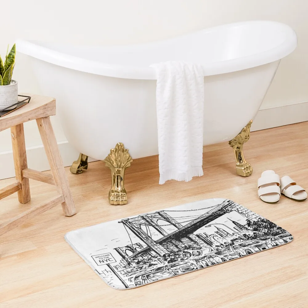 New York Under The Bridge Bath Mat Rugs Living Room Bathroom Floors Hallway Carpet Mat
New York Under The Bridge Bath Mat Rugs Living Room Bathroom Floors Hallway Carpet Mat