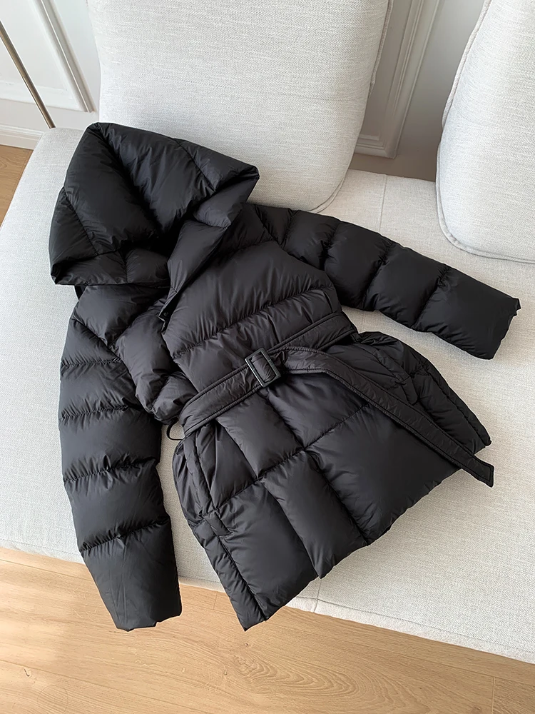 Winter Women's Down Jackets Ultra Light Warm Casual Coat Female Puffer Jacket With Belt Plus Size Hooded Short Parka 8 Mallzona S9a1343ded71a4eaea296dbeb9d9fdbdd6 Winter Women's Down Jackets Ultra Light Warm Casual Coat Female Puffer Jacket With Belt Plus Size Hooded Short Parka Mallzona