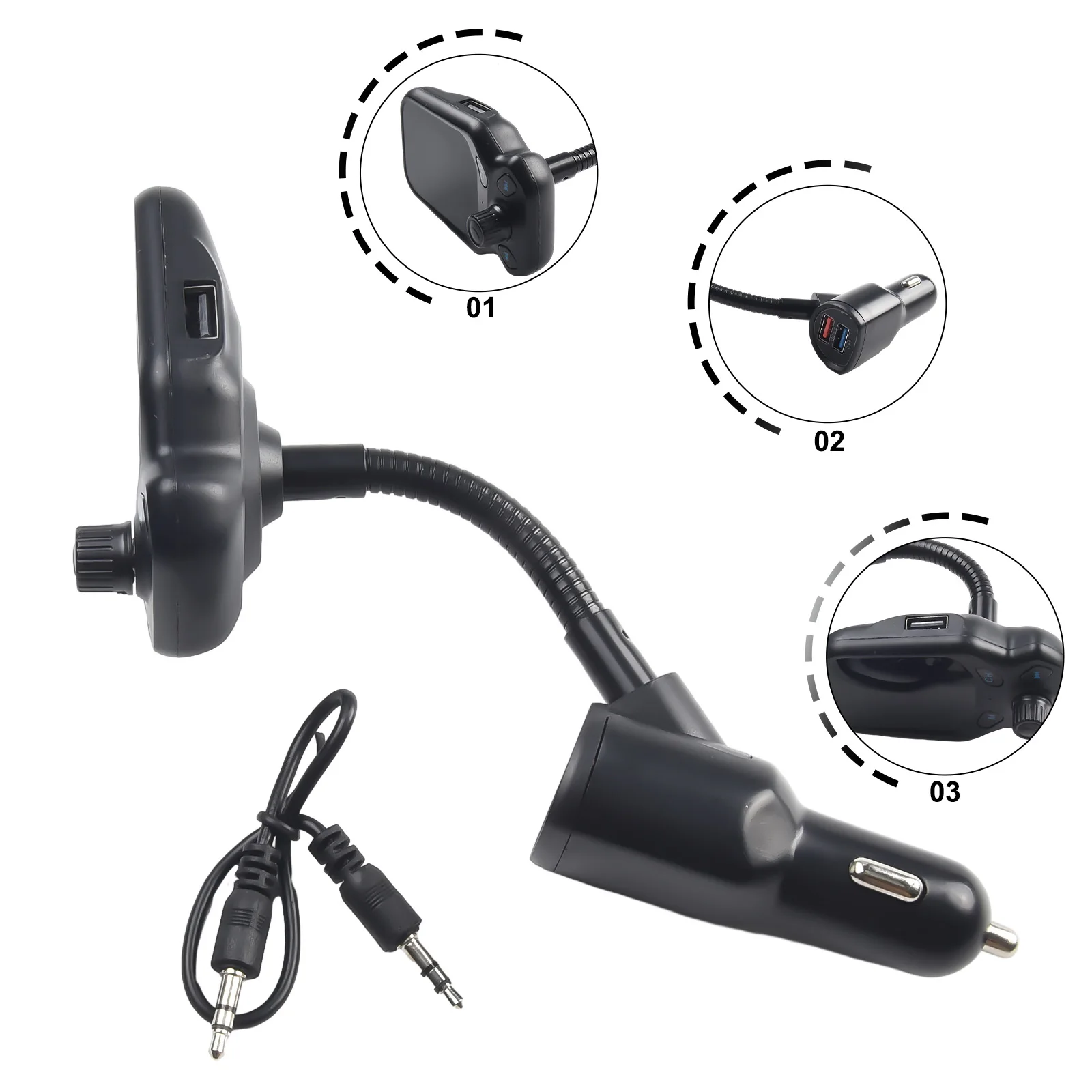 Wireless Bluetoot/h 5.0 Hands Free Car FM Transmitter MP3 Player Radio Adapter USB Charger Kit 12V24V Car Electronics Parts
Wireless Bluetoot/h 5.0 Hands Free Car FM Transmitter MP3 Player Radio Adapter USB Charger Kit 12V24V Car Electronics Parts