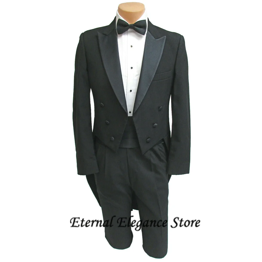Casual Full Men's Suit 2 Pieces Peak Lapels Satin Tailcoat Custom Wedding Groomsmen Track Suits Costume Formal Man Ambo Blazers
Casual Full Men's Suit 2 Pieces Peak Lapels Satin Tailcoat Custom Wedding Groomsmen Track Suits Costume Formal Man Ambo Blazers
