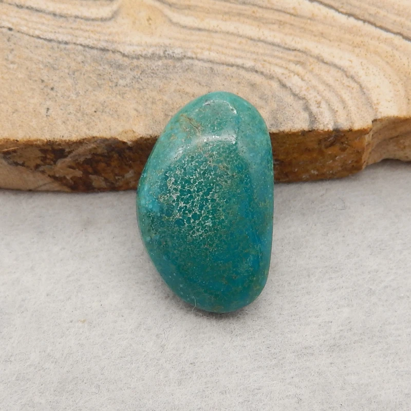 

Natural Stone Turquoise Cabochon Semiprecious Fashion Jewelry Pendant Bead Necklace Accessories 21x13x5mm 2g