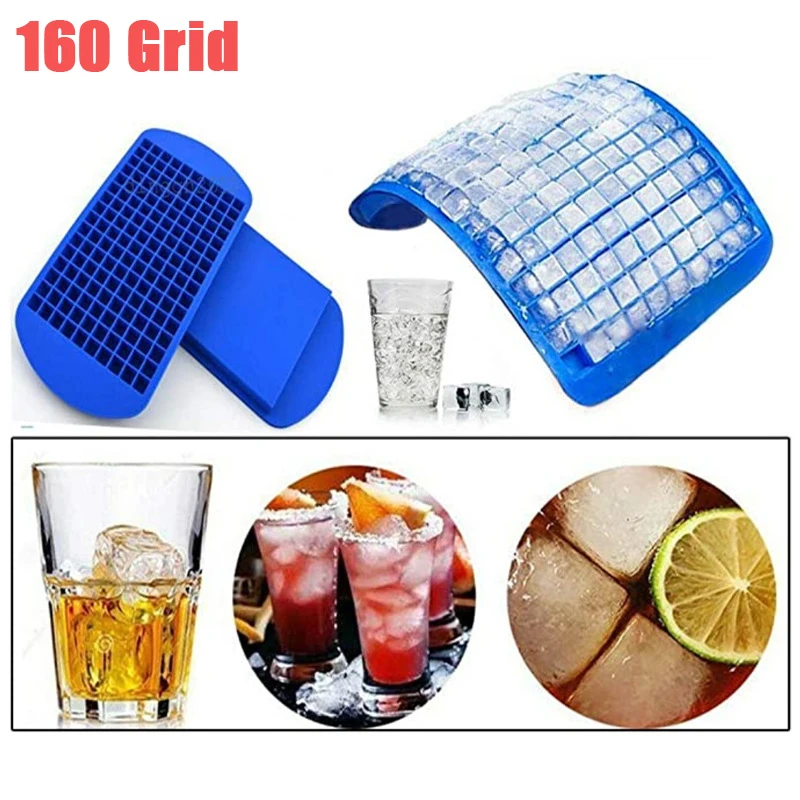 160 Grid Mini Silicone Ice Tray Mold Cubes Foldable Ice Breaker grid Small Square Easy to fall off Mold Ice Maker Silicone Mold
160 Grid Mini Silicone Ice Tray Mold Cubes Foldable Ice Breaker grid Small Square Easy to fall off Mold Ice Maker Silicone Mold