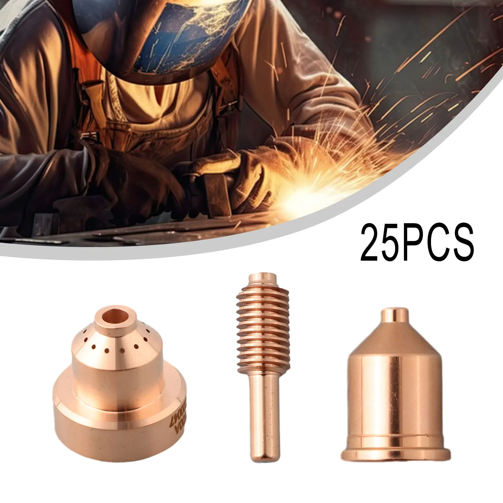 Get Your Cutting Project Done Smoothly with 25pcs Electrode Nozzle Shielding Cup Set for 1650 Plasma Cutting Torch
Get Your Cutting Project Done Smoothly with 25pcs Electrode Nozzle Shielding Cup Set for 1650 Plasma Cutting Torch