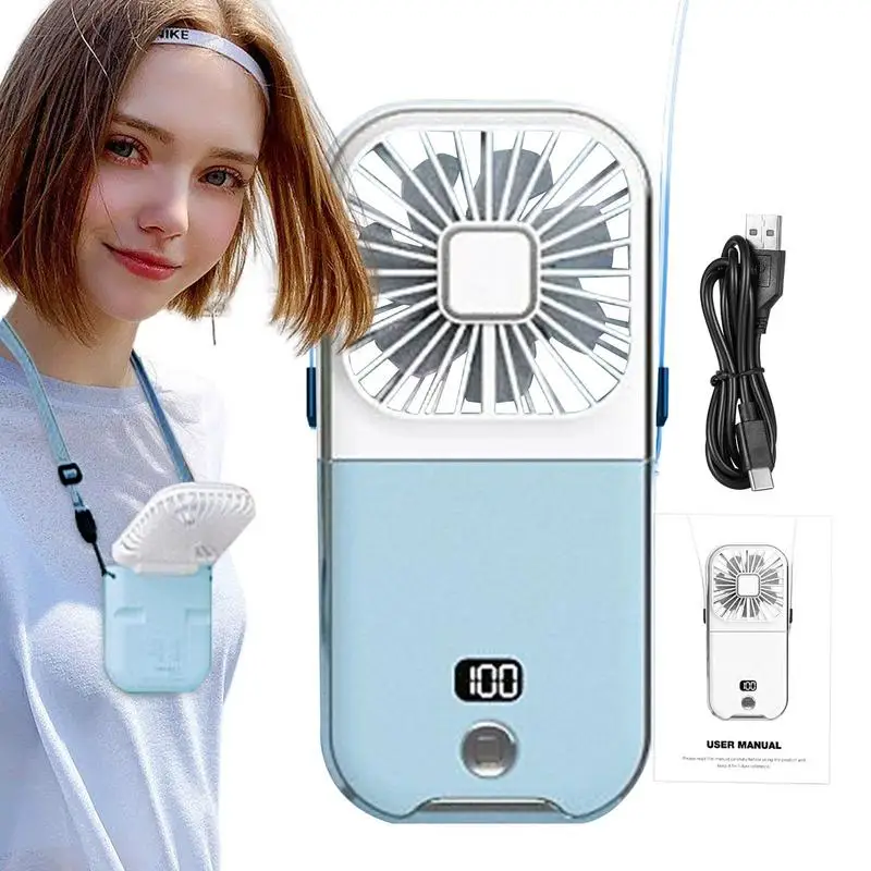 Small Rotating Fan USB LED Display Rotating Fan with Neck Strap Portable Fan with 10 Hours Working Time Summer Indoor & Outdoor
Small Rotating Fan USB LED Display Rotating Fan with Neck Strap Portable Fan with 10 Hours Working Time Summer Indoor & Outdoor
