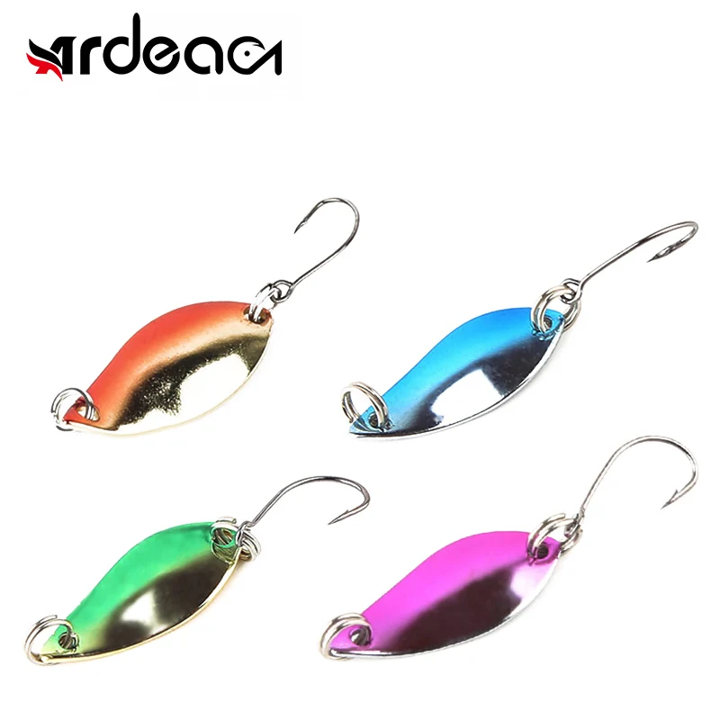 ARDEA Metal Spoon Sequins 53mm2.5g 4pcs Single Hook Spinner Fishing Lure Wobbler SwimBait Small Hard Bait Trout Bass Pike Tackle
ARDEA Metal Spoon Sequins 53mm2.5g 4pcs Single Hook Spinner Fishing Lure Wobbler SwimBait Small Hard Bait Trout Bass Pike Tackle
