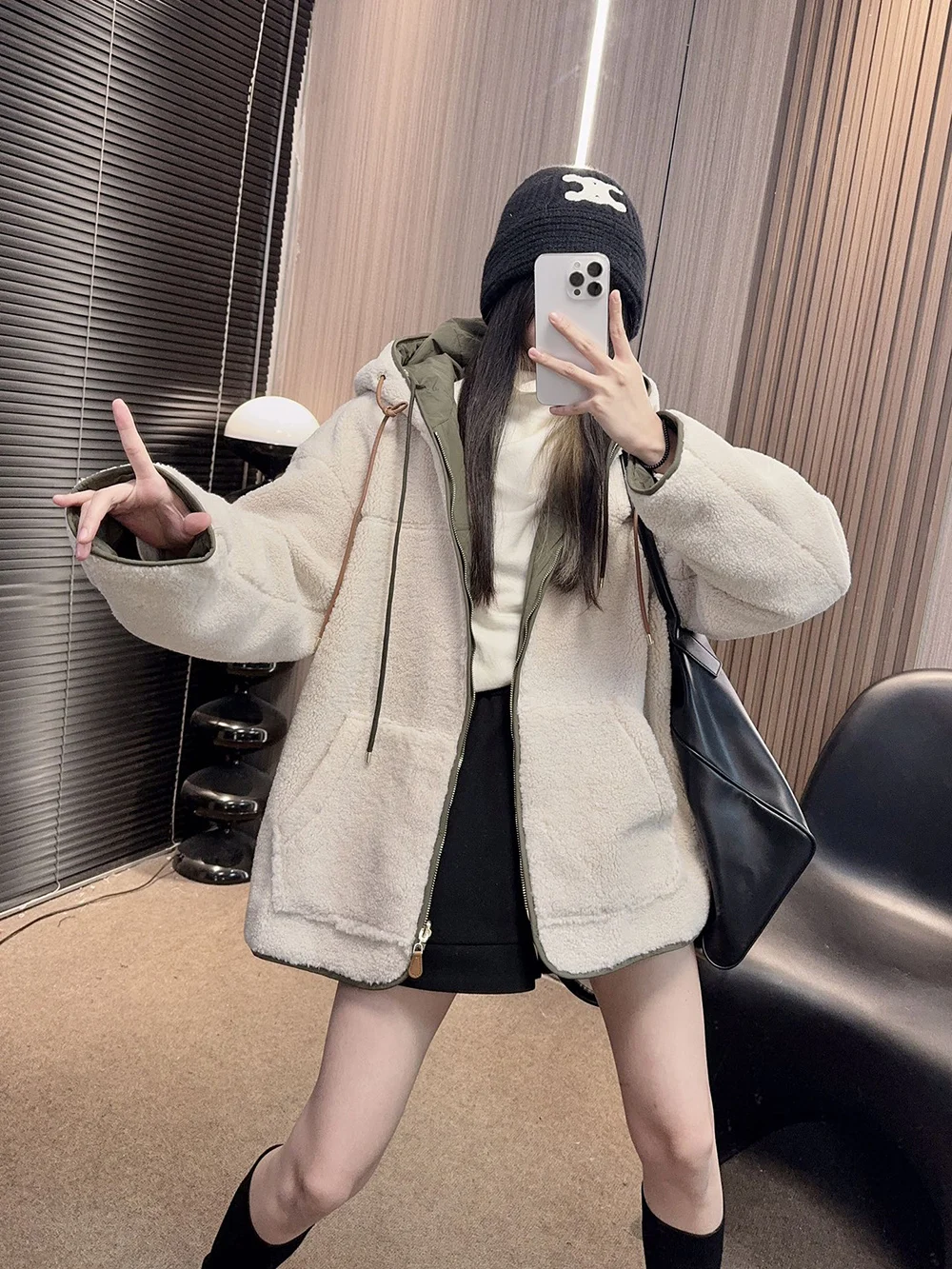 Women Hooded Fleece Jacket, Long-Sleeve Casual Loose Warm Coat Lady, Autumn Winter
Women Hooded Fleece Jacket, Long-Sleeve Casual Loose Warm Coat Lady, Autumn Winter