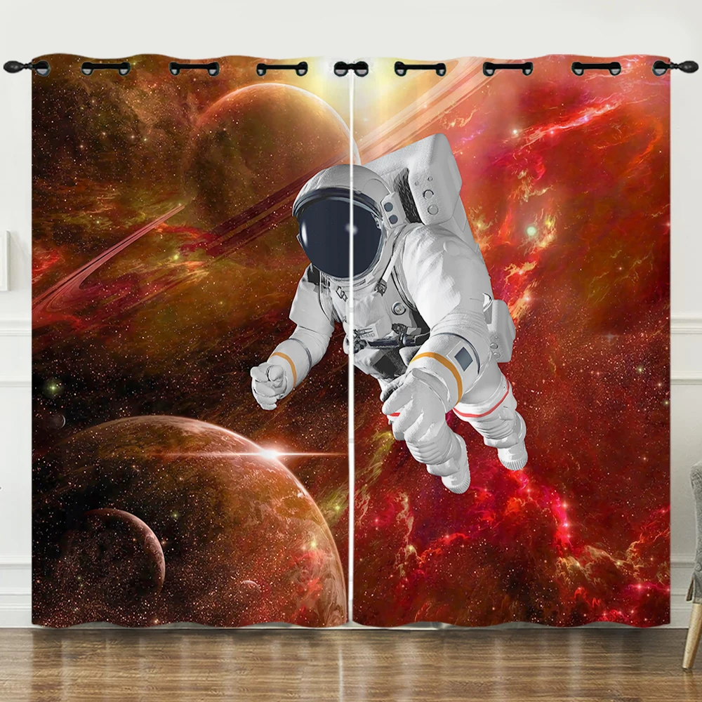 Astronaut Curtain for Bedroom Outer Space Galaxy Curtain for Kids Boys Teens Cool Cosmonaut Spaceman Thermal Curtain Cortinas
Astronaut Curtain for Bedroom Outer Space Galaxy Curtain for Kids Boys Teens Cool Cosmonaut Spaceman Thermal Curtain Cortinas