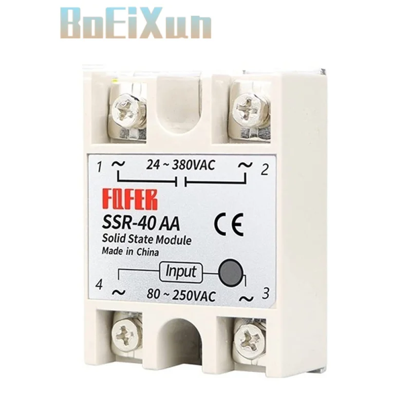 SSR-10AA SSR-25AA SSR-40AA 10A 25A 40A Solid State Relay AC Control AC Relais 80-250VAC TO 24-380VAC SSR 10AA 25AA 40AA Relays
SSR-10AA SSR-25AA SSR-40AA 10A 25A 40A Solid State Relay AC Control AC Relais 80-250VAC TO 24-380VAC SSR 10AA 25AA 40AA Relays