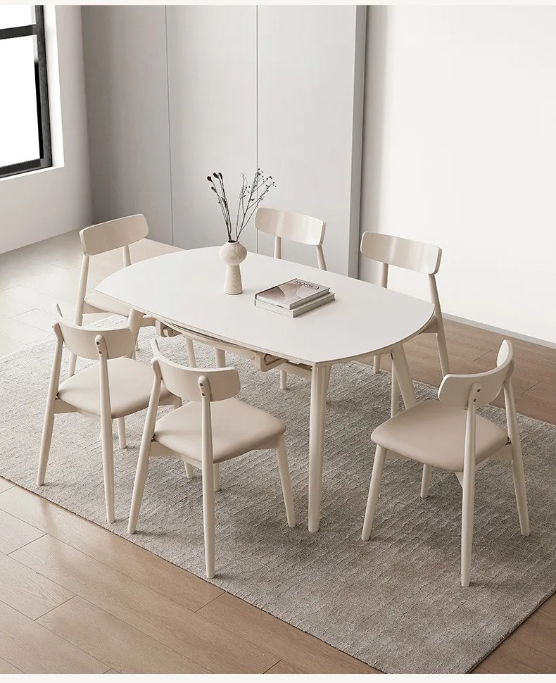Extremely simple rock board solid wood dining table, retractable and foldable dining table, light luxury, modern and simple hous
Extremely simple rock board solid wood dining table, retractable and foldable dining table, light luxury, modern and simple hous