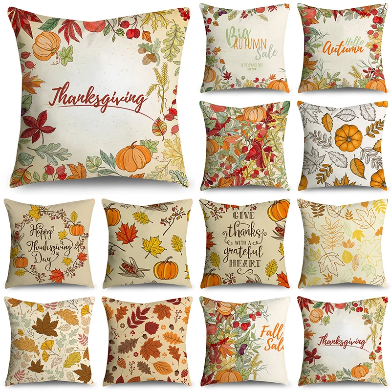 Autumn Thanksgiving Leaves Maple Leaves Pumpkins Throw Pillowcase Cushion Covers For Sofa Office Bedroom Decor Multiple Size
Autumn Thanksgiving Leaves Maple Leaves Pumpkins Throw Pillowcase Cushion Covers For Sofa Office Bedroom Decor Multiple Size