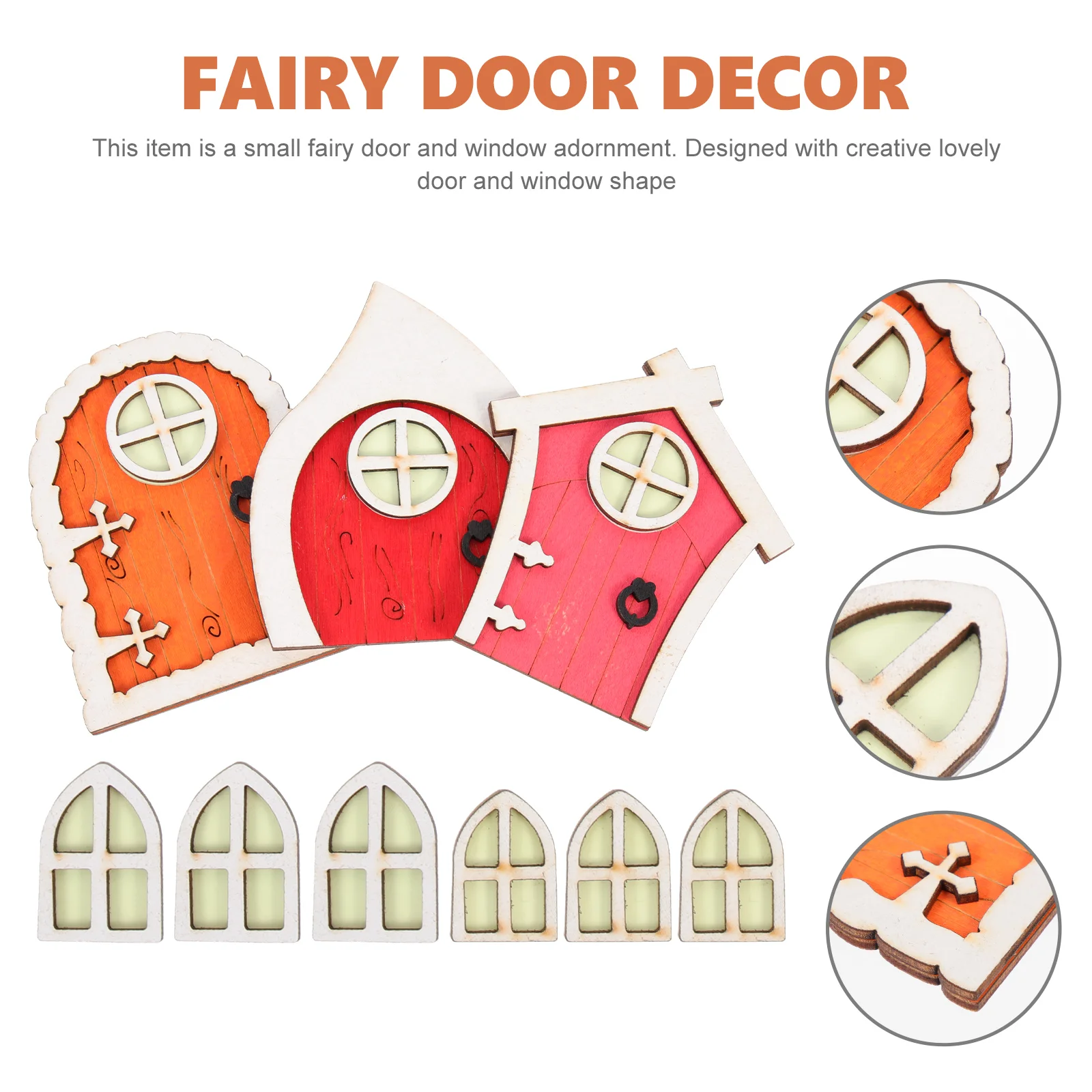 3 Sets Of Garden Wooden Craft Fairy Door Luminous Tree Fairy Door Doll House Decor
3 Sets Of Garden Wooden Craft Fairy Door Luminous Tree Fairy Door Doll House Decor