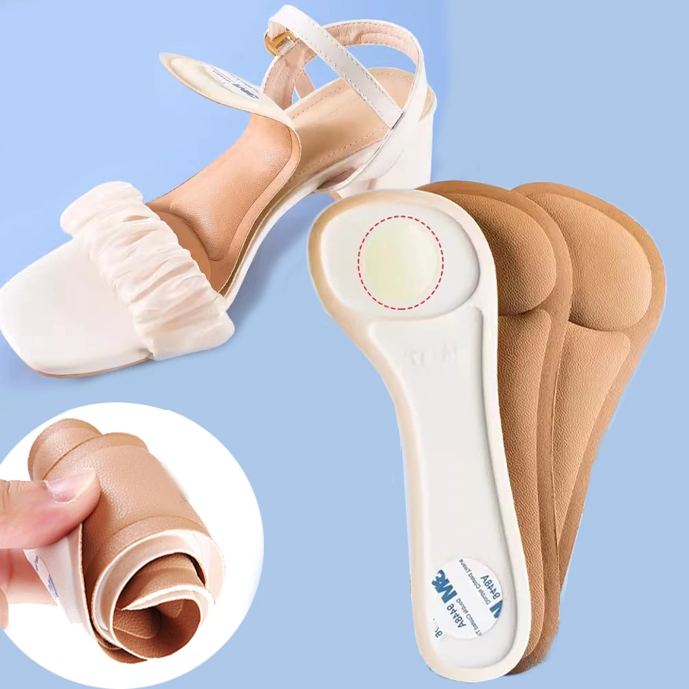 

Insoles for Shoes Women Heeled Sandals Adjust Shoe Size Self-Adhesive Leather Insole Stickers Pain Relief Foot Care Inserts Pad