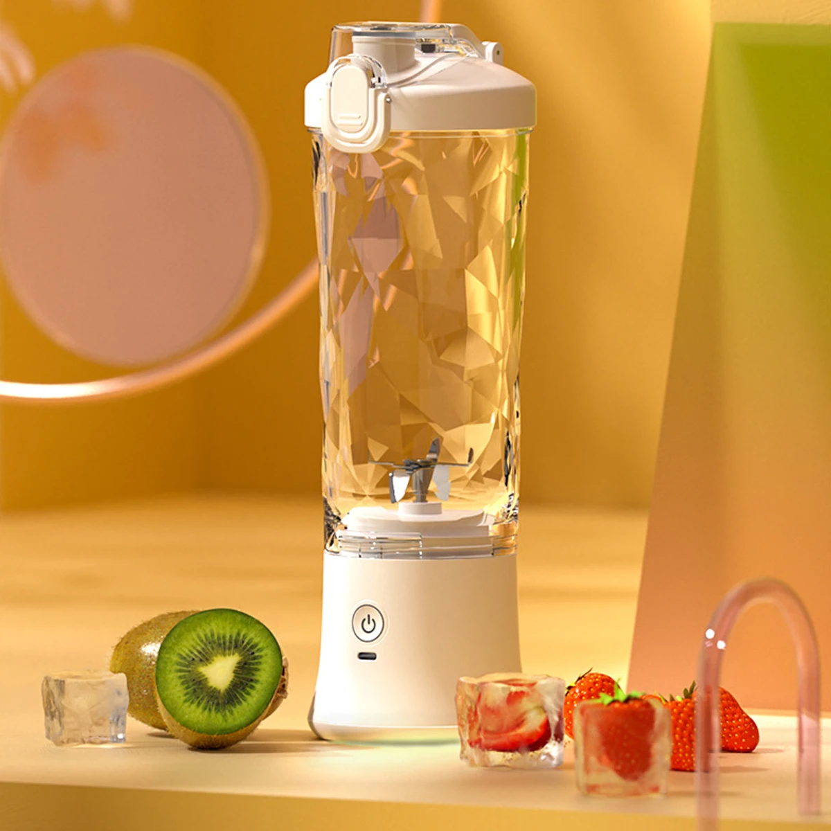 Portable Blender 150W Personal Size Blender for Shakes and Smoothies with USB Rechargeable and 6 Sharp Blades 600ml/20oz Mini
Portable Blender 150W Personal Size Blender for Shakes and Smoothies with USB Rechargeable and 6 Sharp Blades 600ml/20oz Mini