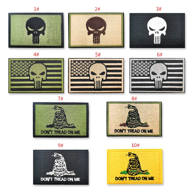 1Pcs Flag Embroidery Fabric Patch Skull Armband Military Patch DIY Denim Backpack Transfer Iron-on Clothes Embroidered Patches
1Pcs Flag Embroidery Fabric Patch Skull Armband Military Patch DIY Denim Backpack Transfer Iron-on Clothes Embroidered Patches