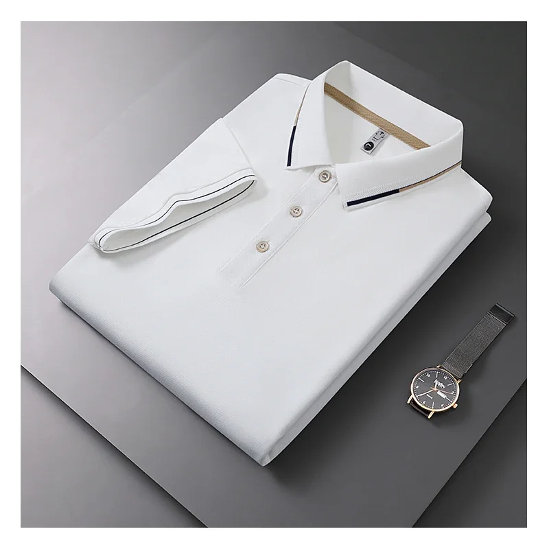 Summer New Mens Short Sleeve Polo Shirt synthetic fiber Men's Business Casual Polo Shirt Polo mens M-4XL
Summer New Mens Short Sleeve Polo Shirt synthetic fiber Men's Business Casual Polo Shirt Polo mens M-4XL