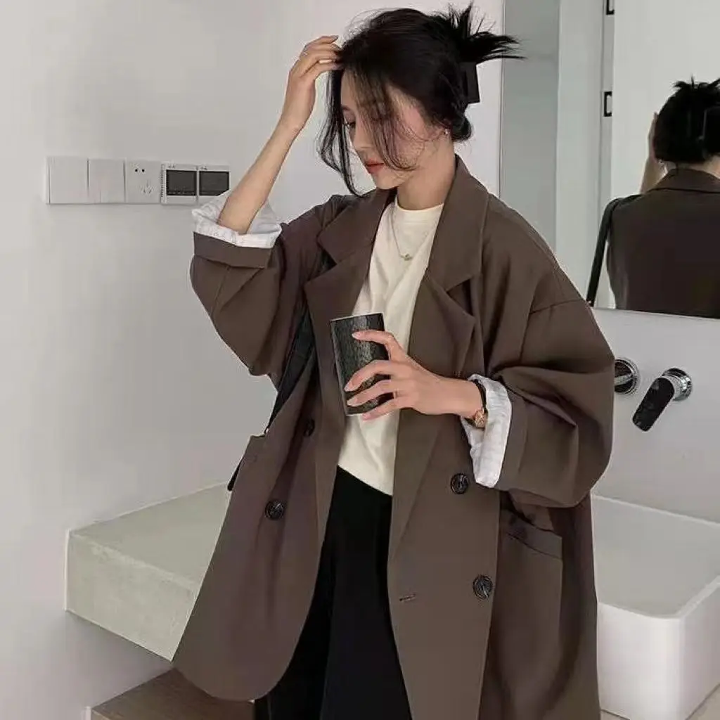 Women's Blazer Coats Spring Autumn Fashion Korean Fashion Loose Office Work Jacket Female Clothes College Style Suit Outerwear
Women's Blazer Coats Spring Autumn Fashion Korean Fashion Loose Office Work Jacket Female Clothes College Style Suit Outerwear