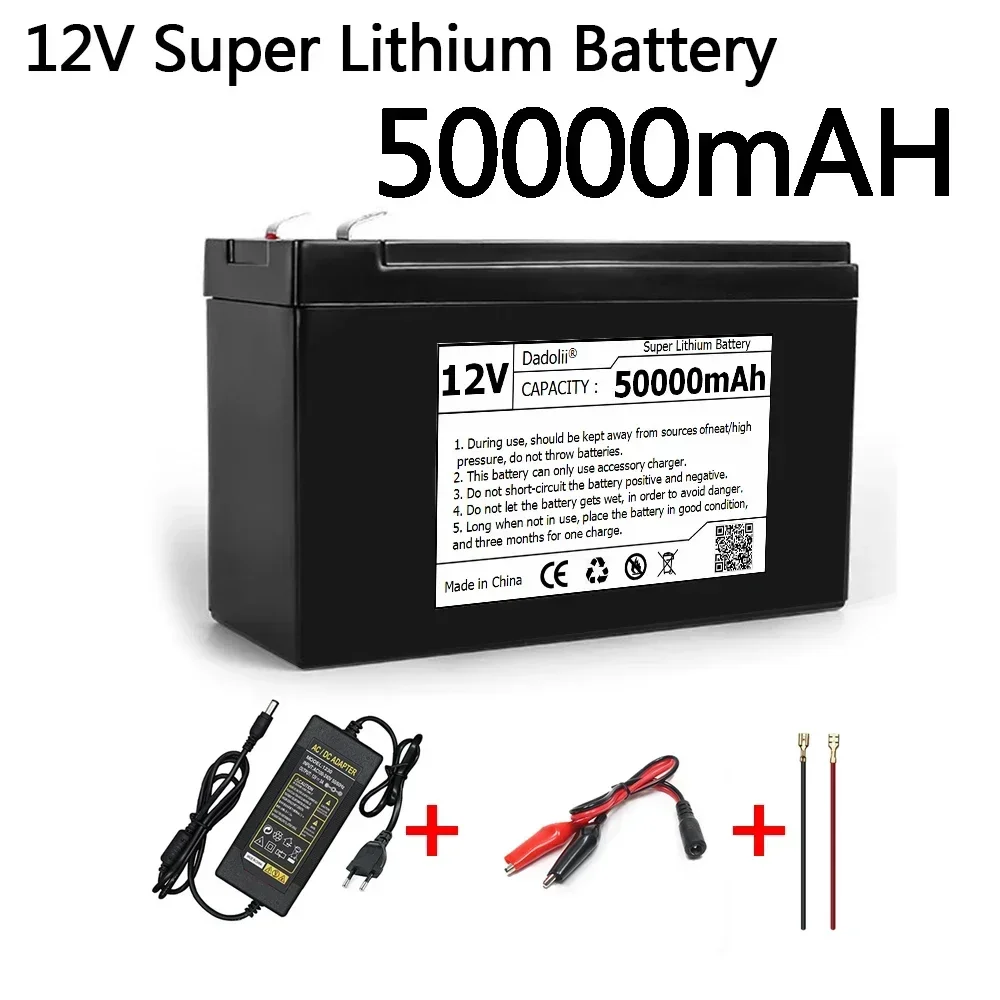 12V Battery 50Ah 18650 lithium battery pack suitable for solar energy electric vehicle battery power display+12.6V3A charger
12V Battery 50Ah 18650 lithium battery pack suitable for solar energy electric vehicle battery power display+12.6V3A charger