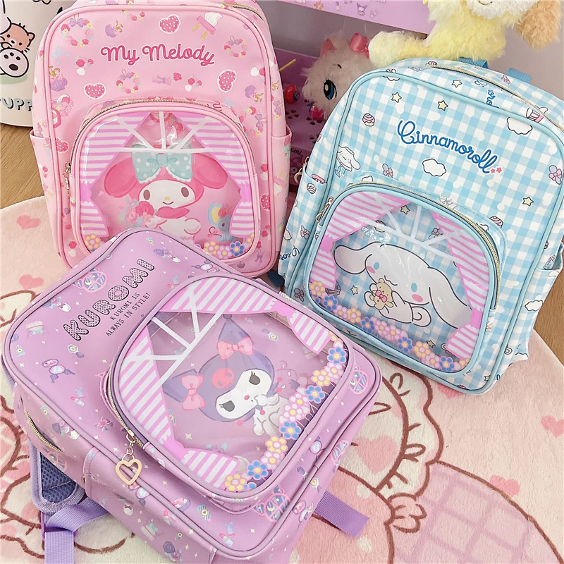 Kawaii Sanrios Kuromi Backpack Anime Kt Melody Cinnamoroll Cartoon Laptop Bags Students Large Capacity Schoolbag for Girls Gift
Kawaii Sanrios Kuromi Backpack Anime Kt Melody Cinnamoroll Cartoon Laptop Bags Students Large Capacity Schoolbag for Girls Gift