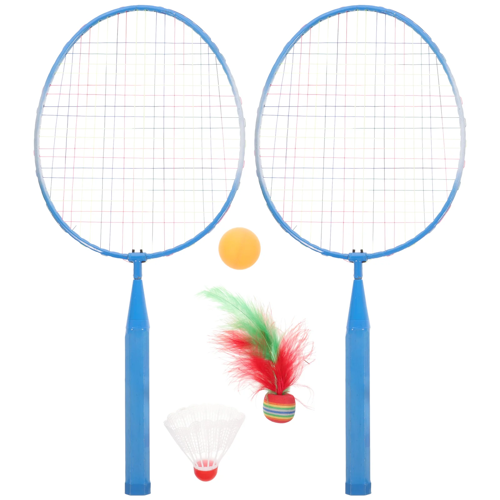 

Tennis Rackets Balls Set Badminton Racquet Parent- Child Interactive Games Outdoor Sports Toys for Children Kids ( )