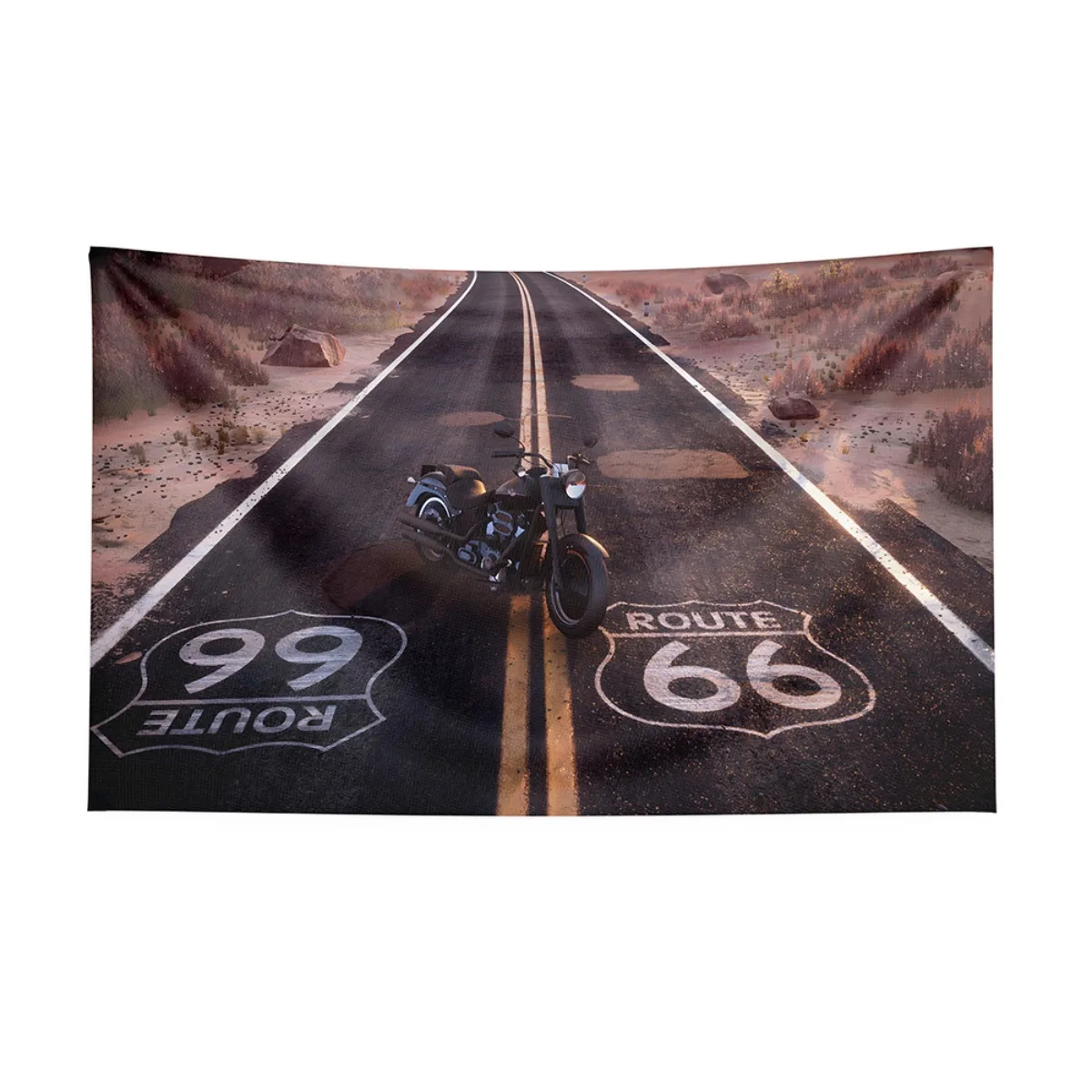 

Route 66 Tapestry Polyester Printed for Wall Hanging Dorm Backdrop Poster Home Decor for Bedroom Living Room 150x200cm 59x79in