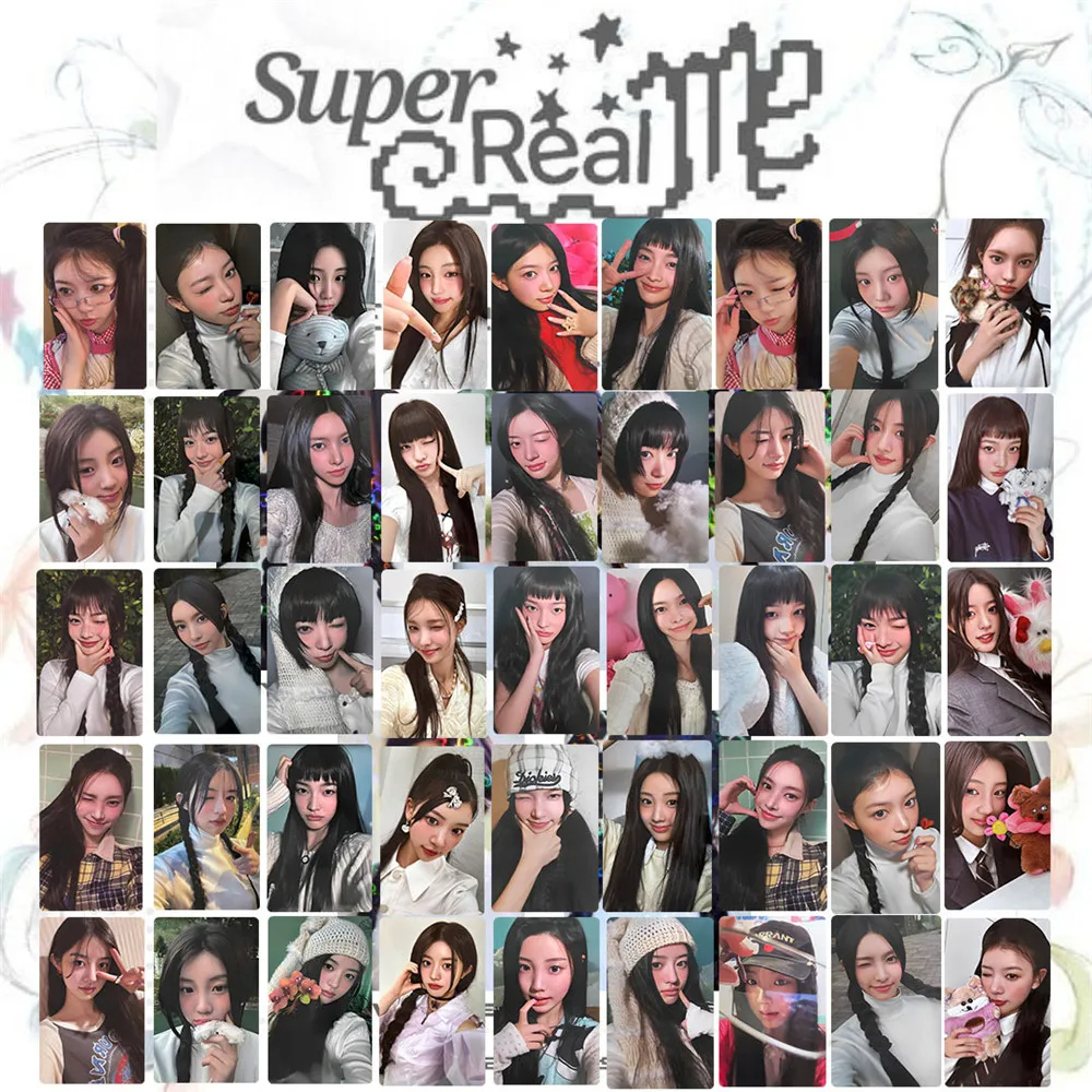 

5pcs KPOP ILLIT LOMO Card Photocard Super Real Me Double Sides Card YUNAH MINJU MOKA WONHEE IROHA Gift Fans Collection