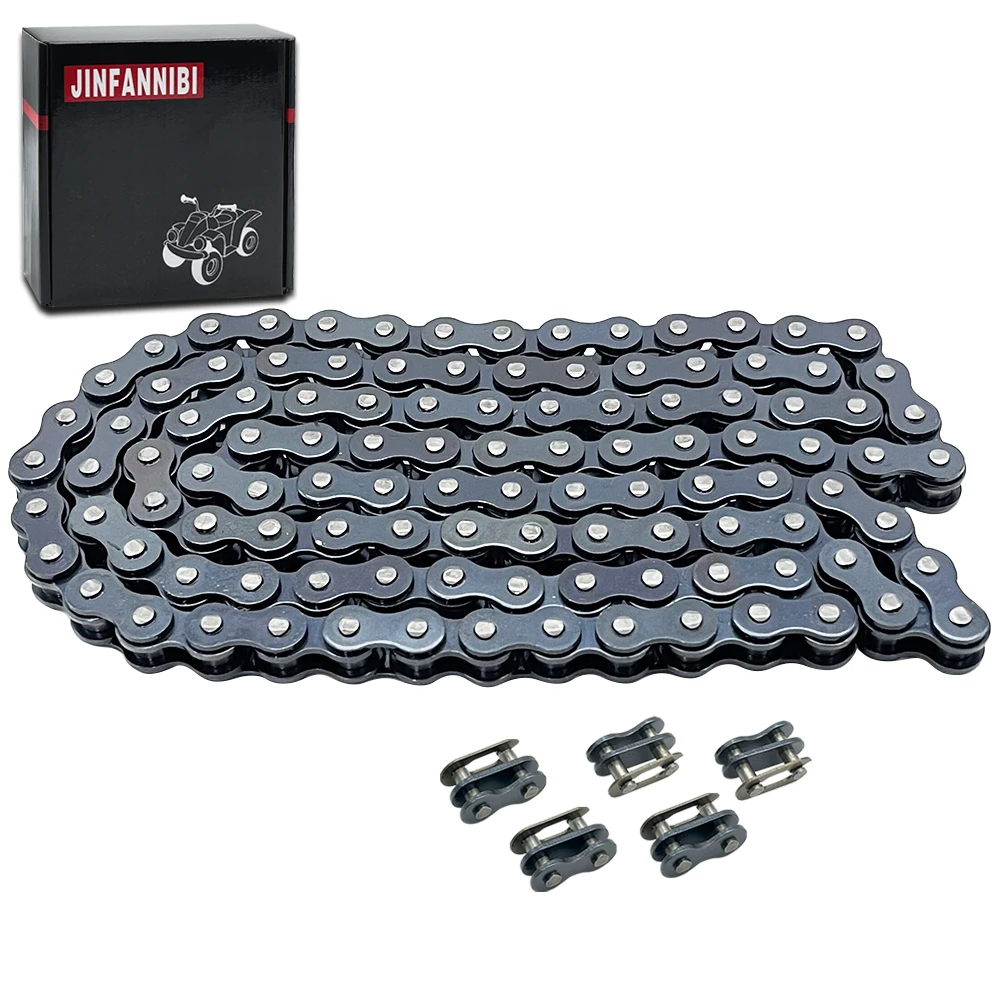 

415H-110L 415 Chain 110 Links with Connector Link 415H Heavy Duty Chain Gas Bike Chain for 49cc 60cc 66cc 80cc 2 Stroke Engine M