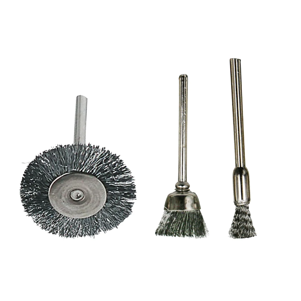 Silver Wire Brush Power Tool 3Pcs/Set Brushes Polishing Rust Removal Steel Brush Wire Wheel Polishing Grinding
Silver Wire Brush Power Tool 3Pcs/Set Brushes Polishing Rust Removal Steel Brush Wire Wheel Polishing Grinding