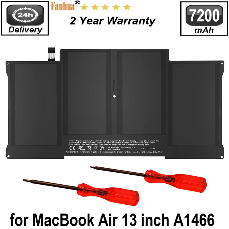7.6V New Laptop Battery For Apple MacBook Air 13" A1466 A1369 2011 2012 2013 2014 Year Production Replace A1405 A1496 A1377 50Wh
7.6V New Laptop Battery For Apple MacBook Air 13" A1466 A1369 2011 2012 2013 2014 Year Production Replace A1405 A1496 A1377 50Wh