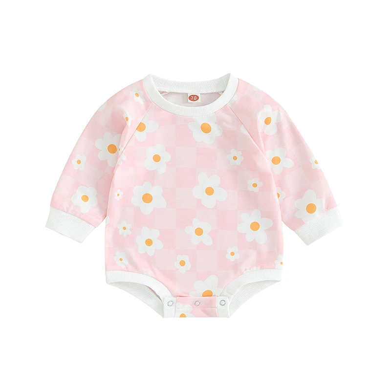 Newborn Baby Girls Sweatshirt Romper Outfits Floral Plaid Print Long Sleeve Cute Jumpsuits Toddler Clothes
Newborn Baby Girls Sweatshirt Romper Outfits Floral Plaid Print Long Sleeve Cute Jumpsuits Toddler Clothes