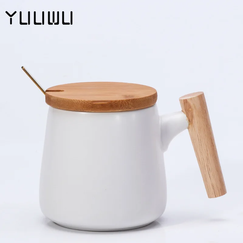 Nordic Style Wooden Handle Ceramic Cups Coffee Mugs Large Capacity Mug with Spoon Lid Mug Coffee Tea Cup Home Office Drinkware
Nordic Style Wooden Handle Ceramic Cups Coffee Mugs Large Capacity Mug with Spoon Lid Mug Coffee Tea Cup Home Office Drinkware
