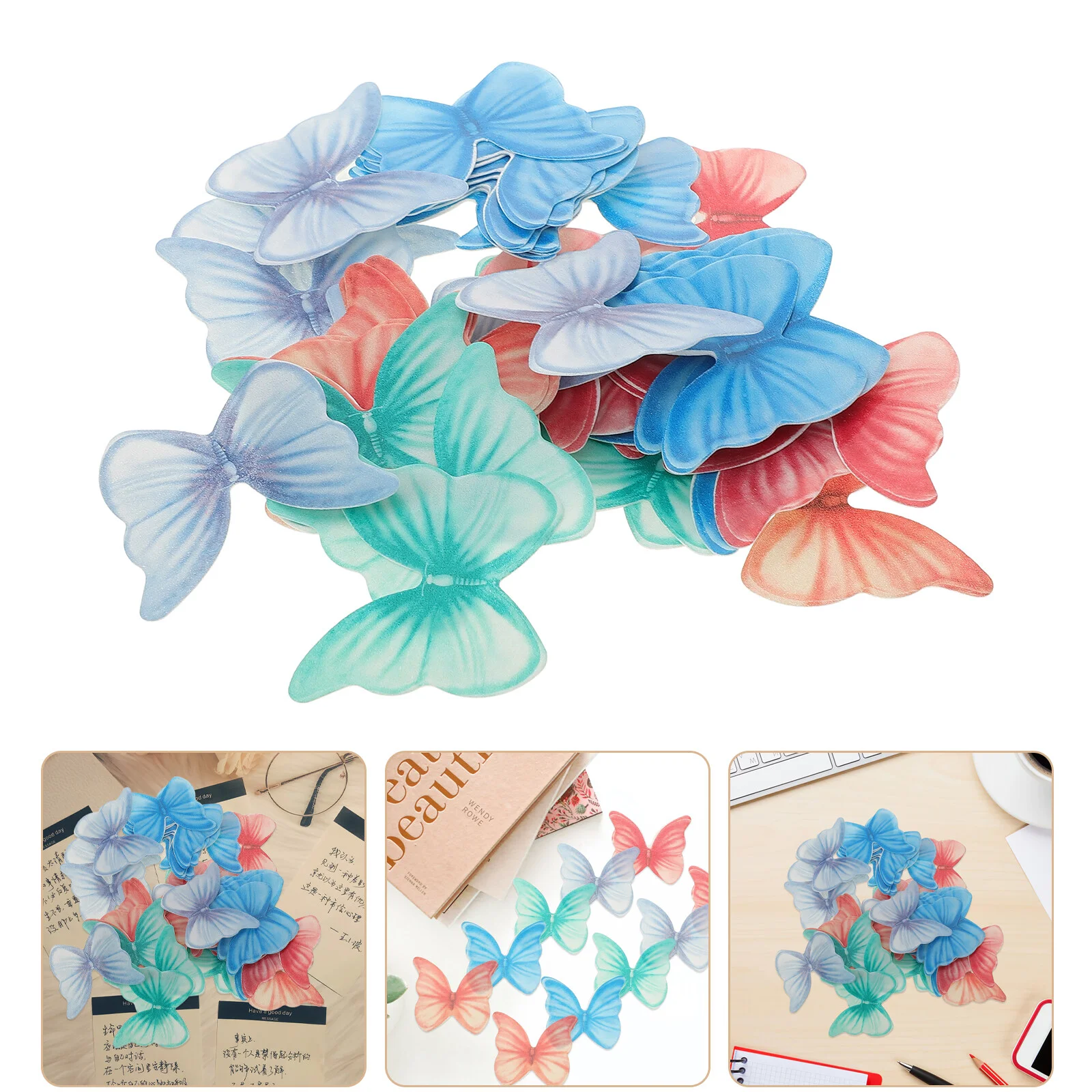 48 Pcs Butterfly Sticky Rice Paper Cupcake Adornments Edible Butterflies Decors Toppers Ornaments Decorations
48 Pcs Butterfly Sticky Rice Paper Cupcake Adornments Edible Butterflies Decors Toppers Ornaments Decorations