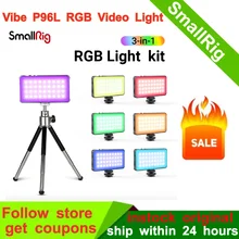 SmallRig Vibe P96L RGB Video Light Tripod kit Edition Full Color RGB Light with Mini Tripod Dual Head Cold Shoe Adapter 3861 SmallRig Vibe P96L RGB Video Light Tripod kit Edition Full Color RGB Light with Mini Tripod Dual Head Cold Shoe Adapter 3861