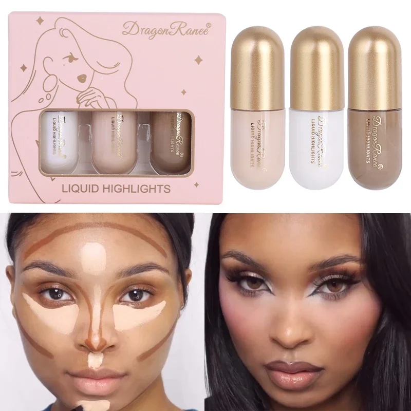 Liquid Contouring Concealer 3Pcs/Box Bronzer Highlighter Stick Liquid Foundation Beauty Matte Long Lasting Multicolour Cosmetics
Liquid Contouring Concealer 3Pcs/Box Bronzer Highlighter Stick Liquid Foundation Beauty Matte Long Lasting Multicolour Cosmetics
