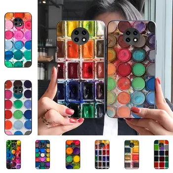 다채로운 수채화 세트 페인트 팔레트 전화 케이스, Redmi Note 4X5 A 6 7 8 T 9 9 9S 10 11 11S 11Epro Poco M3 pro