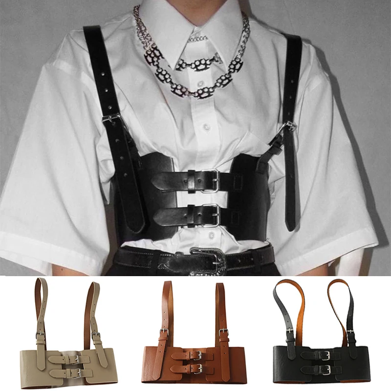 Women Suspender Leather Harness Belt Chain Body Sexy Bondage Women Harness Gothic Garter Belt Lingerie Harajuku Punk
Women Suspender Leather Harness Belt Chain Body Sexy Bondage Women Harness Gothic Garter Belt Lingerie Harajuku Punk