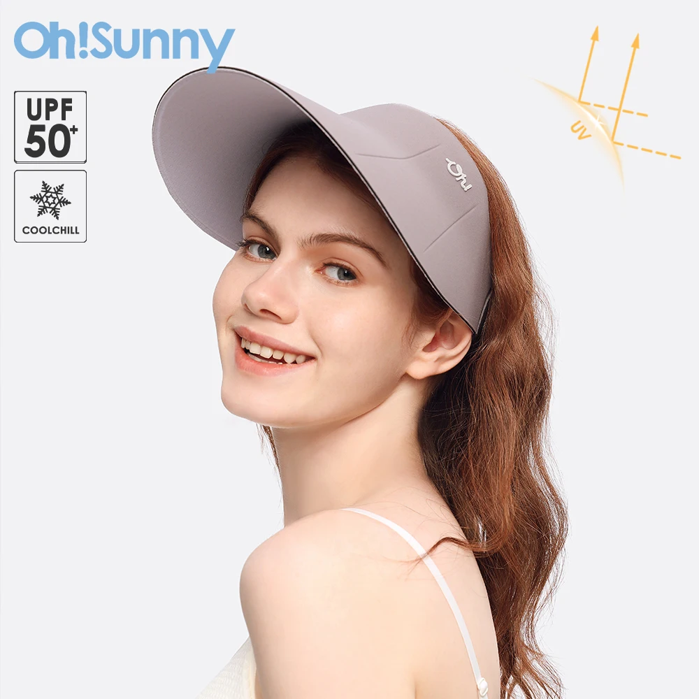 

OhSunny Sun Visor 2024 New Portable Soft Breathable UV Protection Cap Unisex Fashion Double Sided Wearing Sunhats for Outdoors