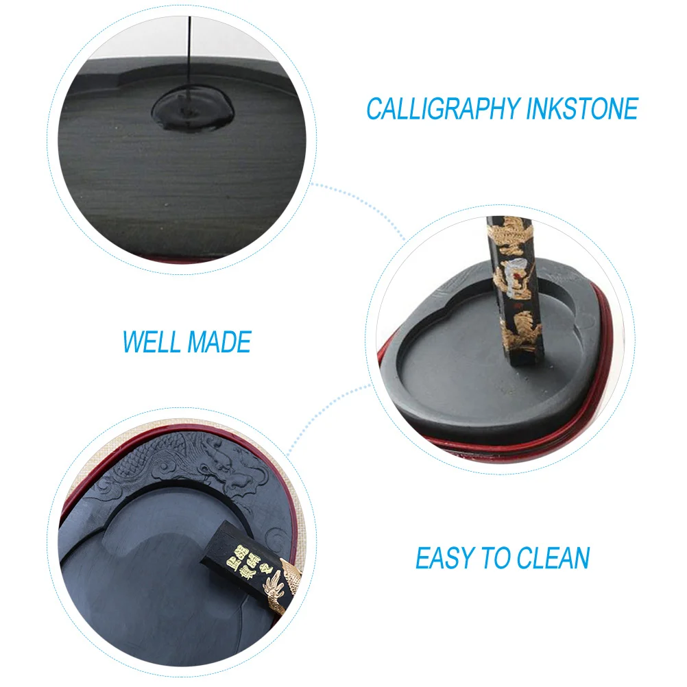 Cover Inkstone Student Paint Brush Practical Drawing Traditional Writing Accessory
Cover Inkstone Student Paint Brush Practical Drawing Traditional Writing Accessory