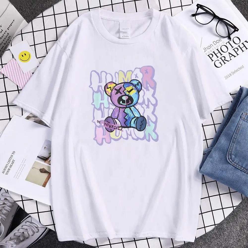 Humor Graffiti Teddy Bear Be Yourself Print T Shirts Sport Spiritual T Shirt Male Cotton Breathable Top Cool Soft Tshirt For Men
Humor Graffiti Teddy Bear Be Yourself Print T Shirts Sport Spiritual T Shirt Male Cotton Breathable Top Cool Soft Tshirt For Men