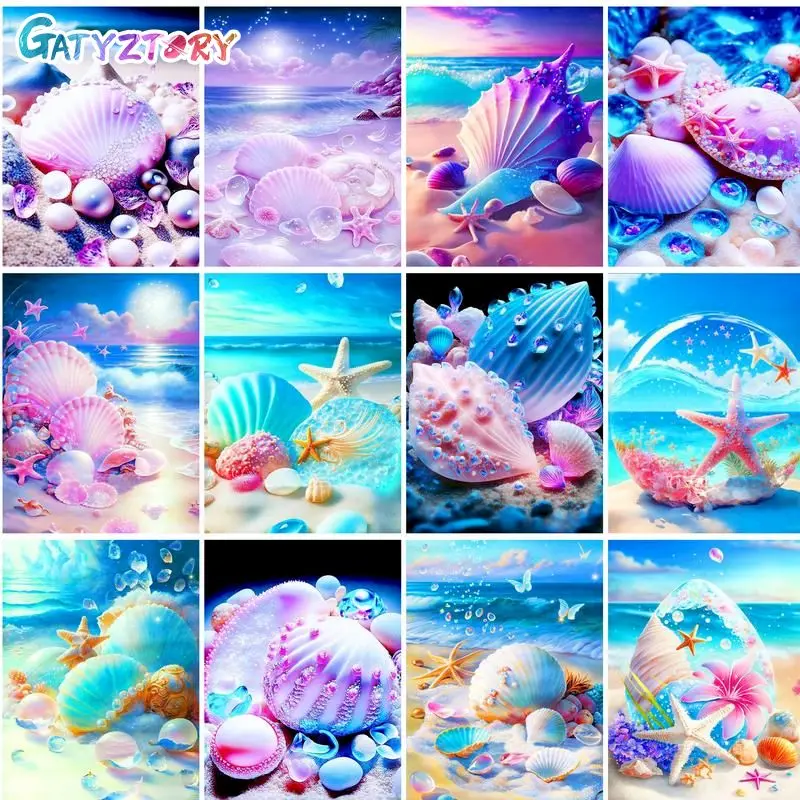 GATYZTORY Painting By Number shell Kits Handpainted Picture By Number Scenery Drawing On Canvas Home Decoration DIY Gift
GATYZTORY Painting By Number shell Kits Handpainted Picture By Number Scenery Drawing On Canvas Home Decoration DIY Gift
