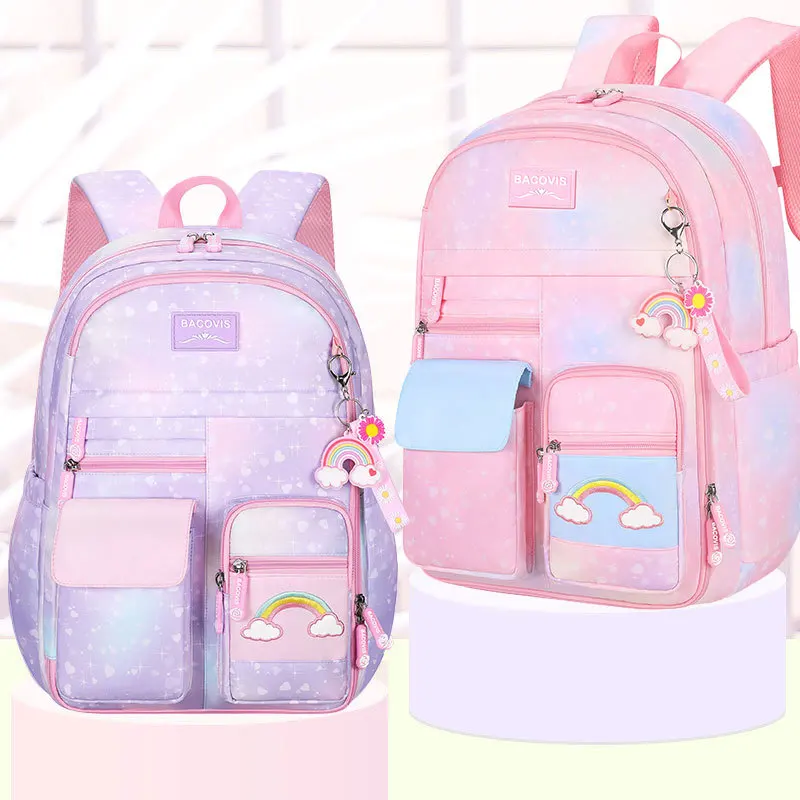 

Children School Bags For Girls Kids Satchel Primary Orthopedic School Backpacks Princess Backpack teenager Schoolbag knapsack