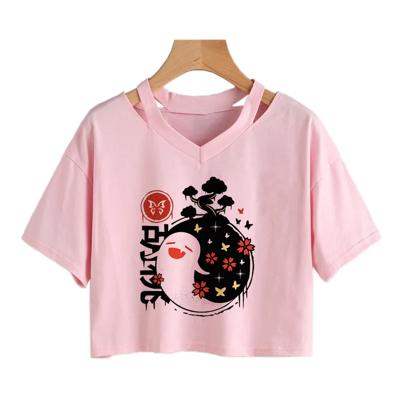 90s Kawaii Genshin Impact T Shirt Women Game Graphic Tees Crop Tops Harajuku Cartoon Hu Tao T-shirt Funny Keqing Female Tshirt
90s Kawaii Genshin Impact T Shirt Women Game Graphic Tees Crop Tops Harajuku Cartoon Hu Tao T-shirt Funny Keqing Female Tshirt