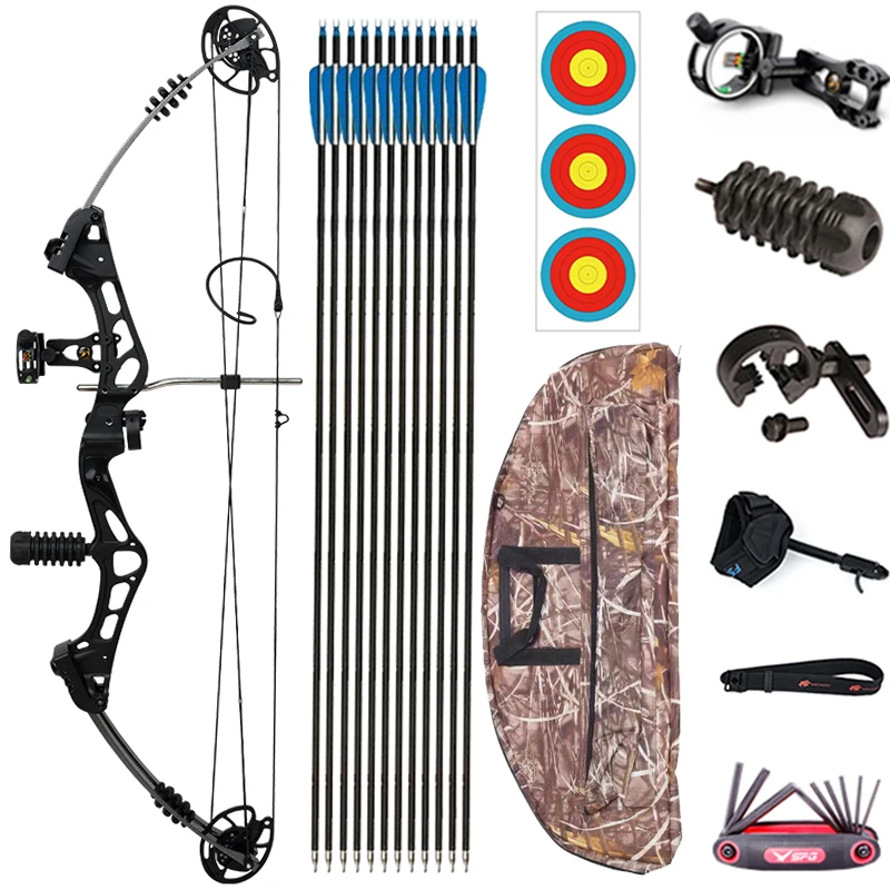 M107 50-60lbs Archery Compound Bow Releases 70% IBO Speed 320ft/s Aluminum Handle Glass Fiber Bow Limb Hunting Compound Bow
M107 50-60lbs Archery Compound Bow Releases 70% IBO Speed 320ft/s Aluminum Handle Glass Fiber Bow Limb Hunting Compound Bow