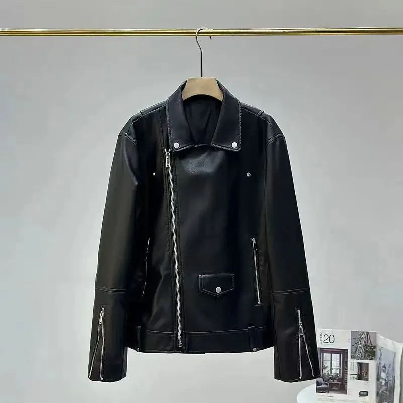 Men's New Fashion Casual Joker Loose Imitation Leather Short Jacket Jacket Long Sleeve Zipper Men's Leather Jacket
Men's New Fashion Casual Joker Loose Imitation Leather Short Jacket Jacket Long Sleeve Zipper Men's Leather Jacket
