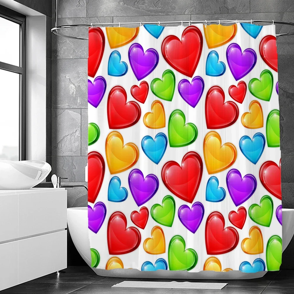 Тканевая занавеска для душа с принтом в виде красных губ, водонепроницаемая Розовая Занавеска для ванной, занавеска для украшения дома на День святого Валентина 
Тканевая занавеска для душа с принтом в виде красных губ, водонепроницаемая Розовая Занавеска для ванной, занавеска для украшения дома на День святого Валентина