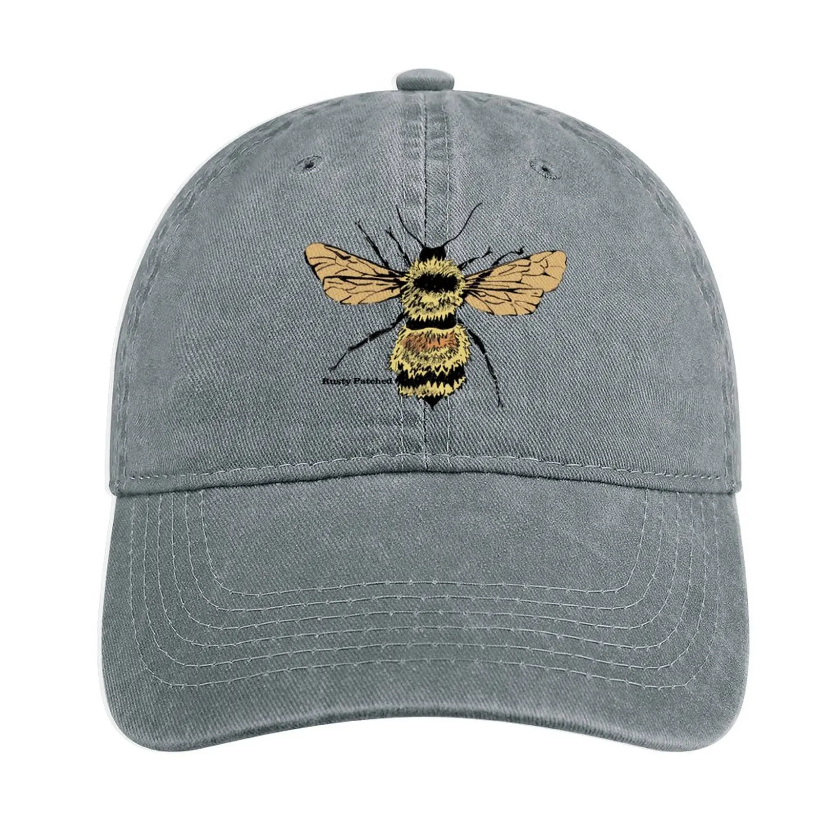 

Endangered Rusty Patched Bumble Bee Cowboy Hat Military Tactical Caps hard hat Hat Women Men'S