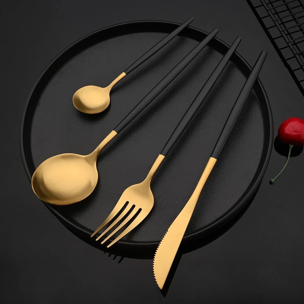 Matte Stainless Steel Tableware Set Knife Fork Spoon Eco Friendly Tableware Kitchen Dinnerware Home Party Flatware Cutlery Set
Matte Stainless Steel Tableware Set Knife Fork Spoon Eco Friendly Tableware Kitchen Dinnerware Home Party Flatware Cutlery Set