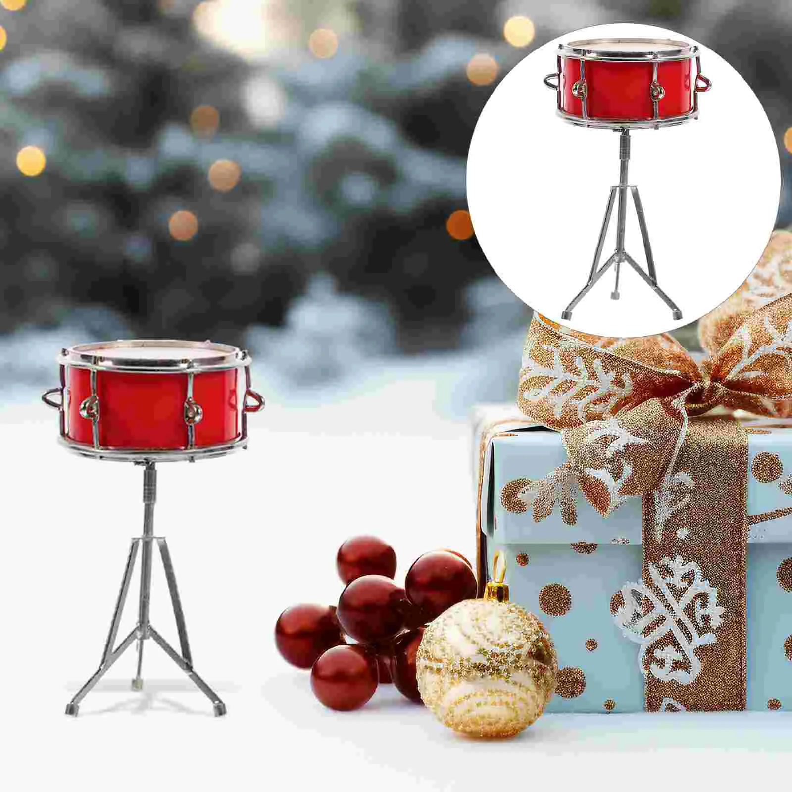 Miniature Drum Model Ornament Vintage Style Musical Instrument Ornament Tabletop Decoration
Miniature Drum Model Ornament Vintage Style Musical Instrument Ornament Tabletop Decoration