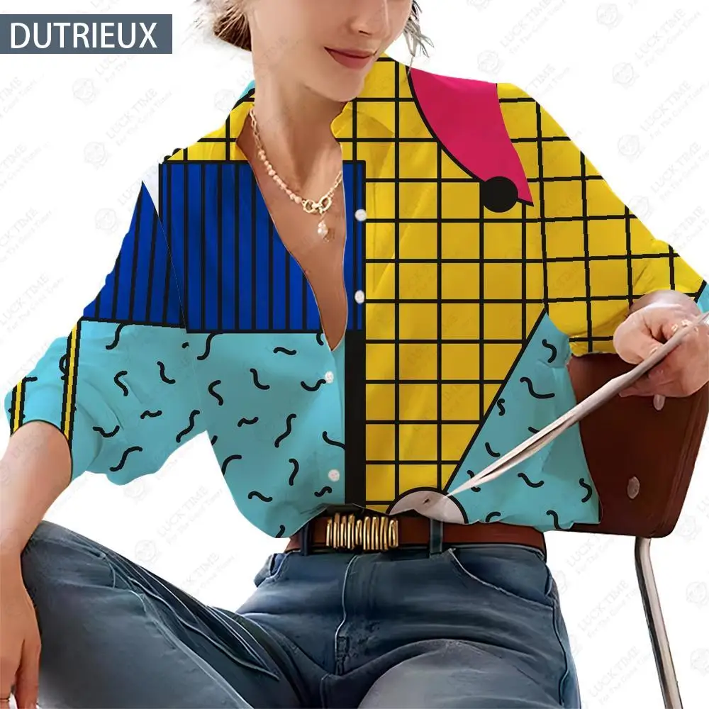 Свободная Женская рубашка, топы, летние женские рубашки с забавным 3D принтом и длинными рукавами, повседневные небольшие стрелки с ручной росписью, стандартная Новинка
Свободная Женская рубашка, топы, летние женские рубашки с забавным 3D принтом и длинными рукавами, повседневные небольшие стрелки с ручной росписью, стандартная Новинка