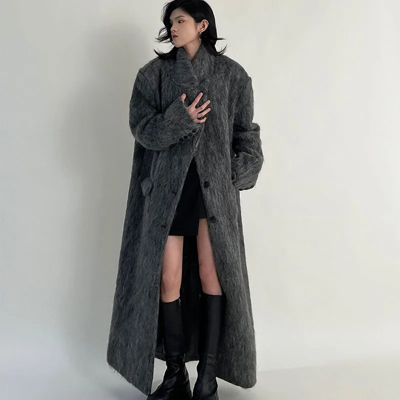 Female Overcoat Winter Fashion High Quality Women Woolen Coat 2023 New Elegant Temperament Lazy Korean Women Woolen Coat T300
Female Overcoat Winter Fashion High Quality Women Woolen Coat 2023 New Elegant Temperament Lazy Korean Women Woolen Coat T300