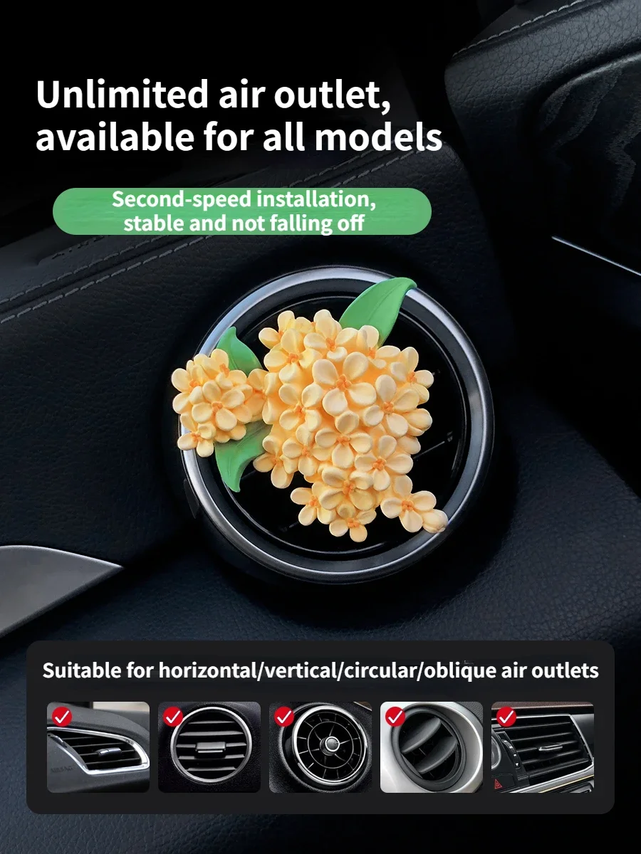 Osmanthus fragrans car aromatherapy stone air conditioning outlet interior decoration girl interior decoration accessories
Osmanthus fragrans car aromatherapy stone air conditioning outlet interior decoration girl interior decoration accessories